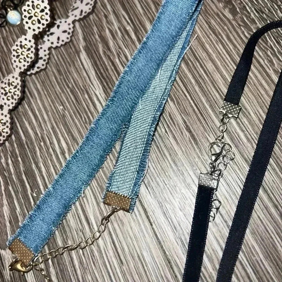 Set of 4 chokers 🖤💙 - Picture 5 of 6